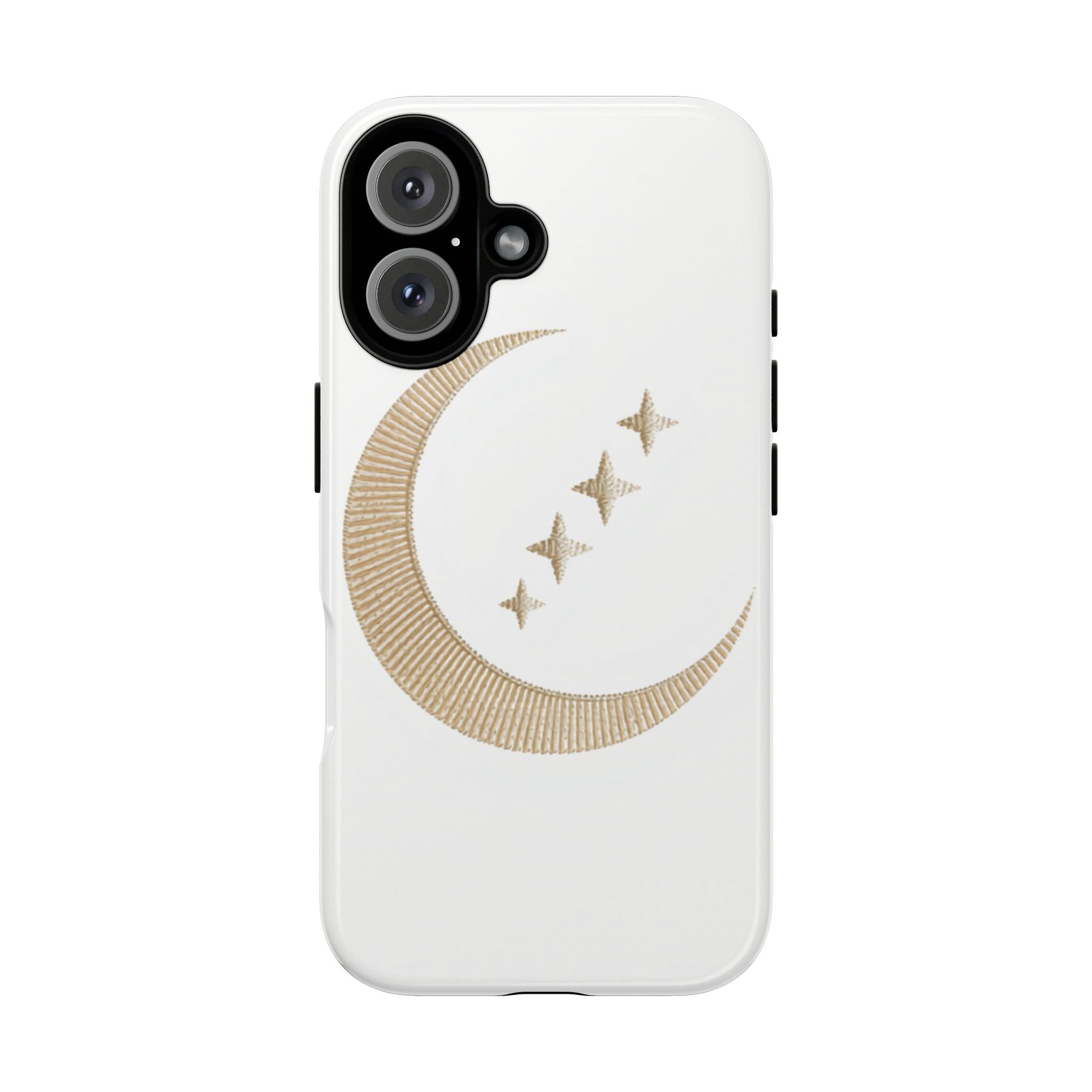 Celestial Moon Phase Phone Case — Crescent Moon & Stars | Mystical Phone Accessory