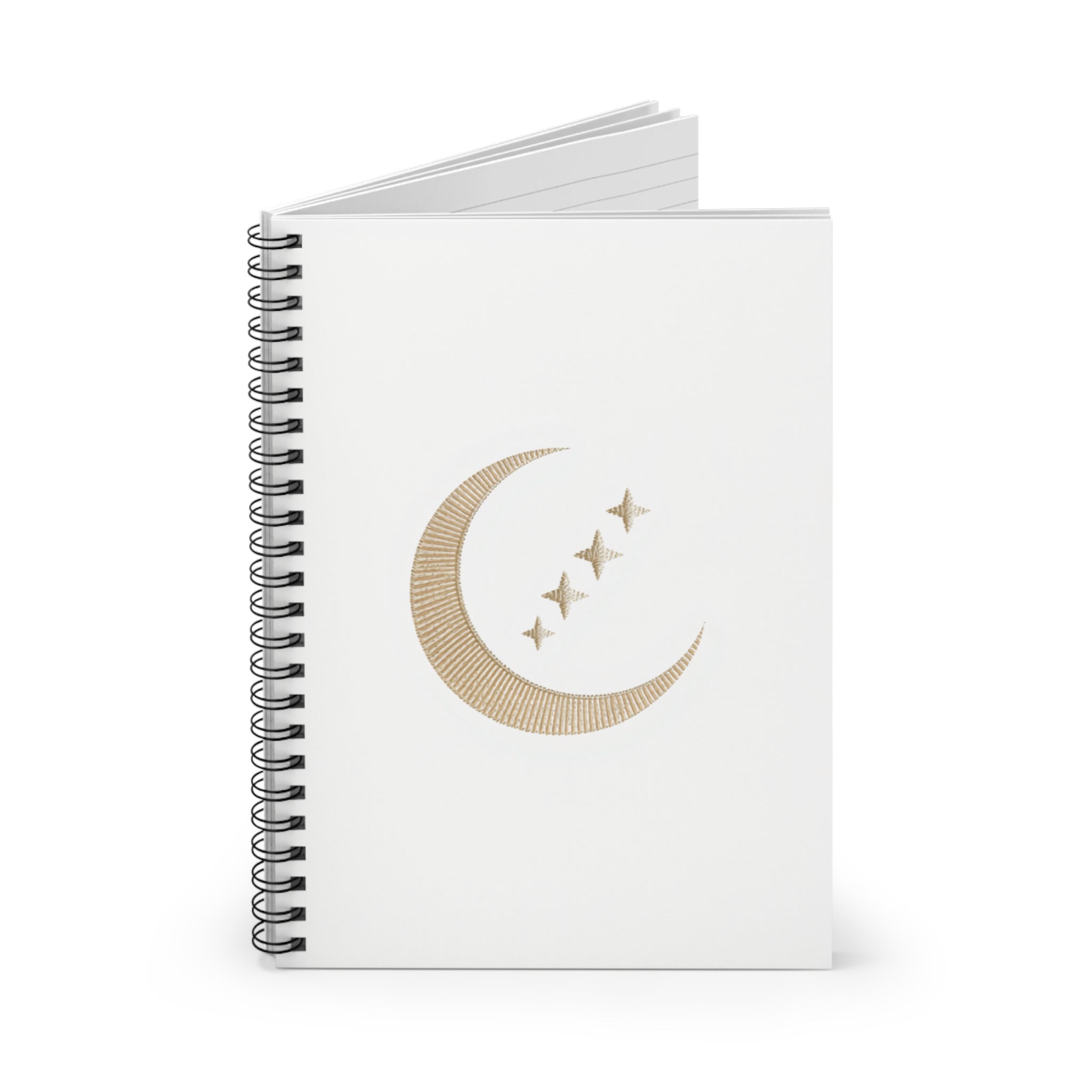 Moon Ritual Spiral Notebook — Celestial Journal | Mystical Writing & Manifestation