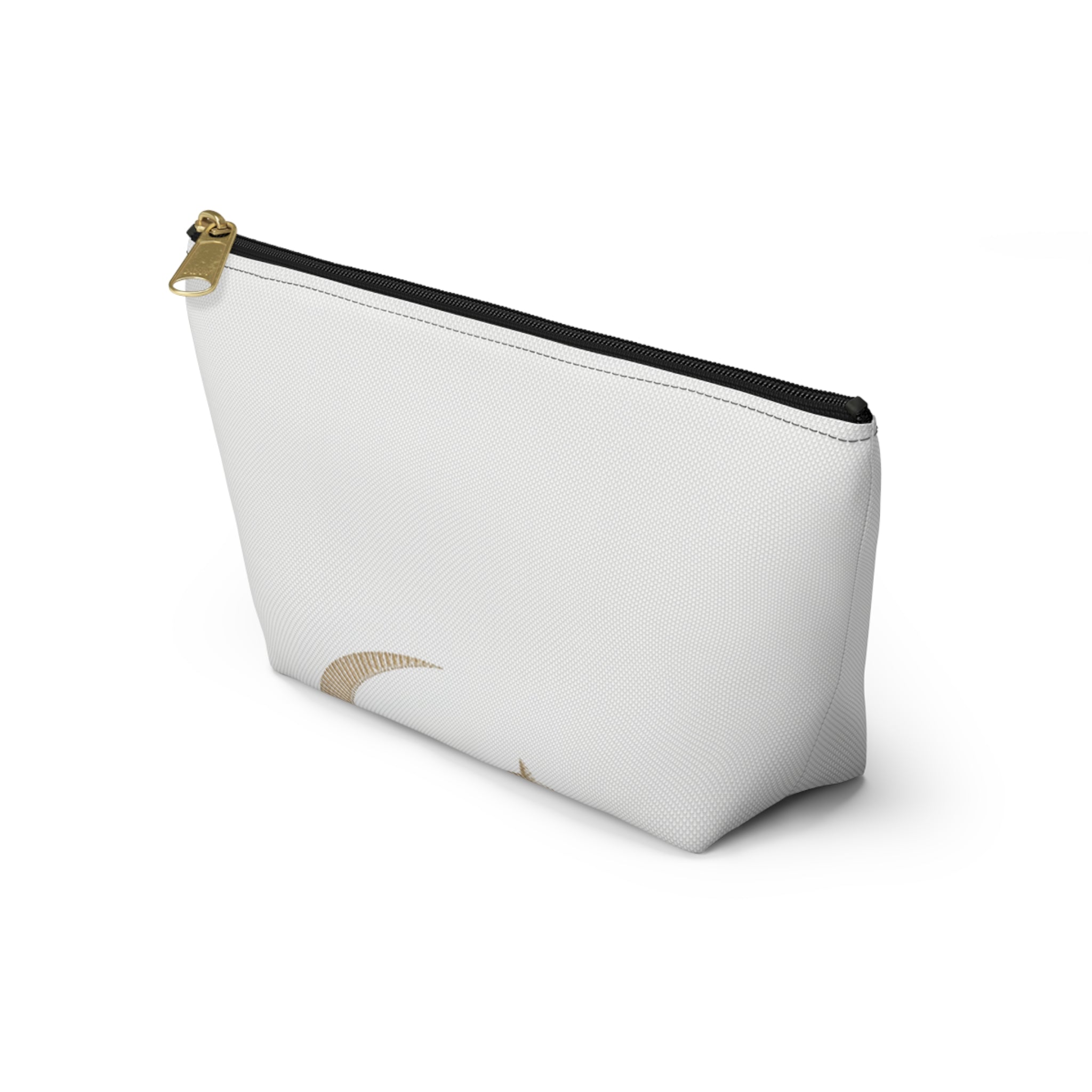 Minimal Crescent Moon Accessory Pouch — T‑Bottom Cosmetic Bag