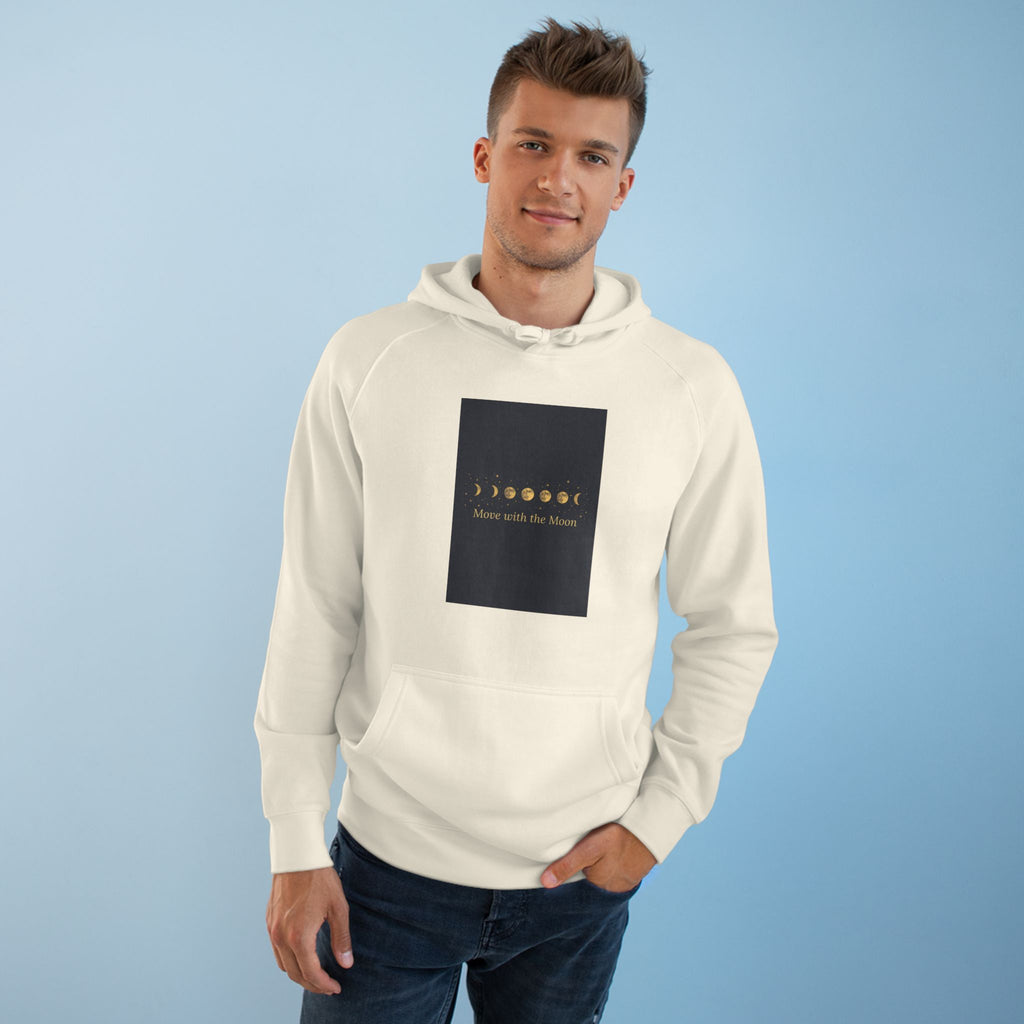 Moon Phase Hoodie — Celestial Lunar Cycle Unisex Sweatshirt