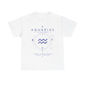 Aquarius Zodiac T-Shirt — Astrology Sign Tee with Water Bearer Design