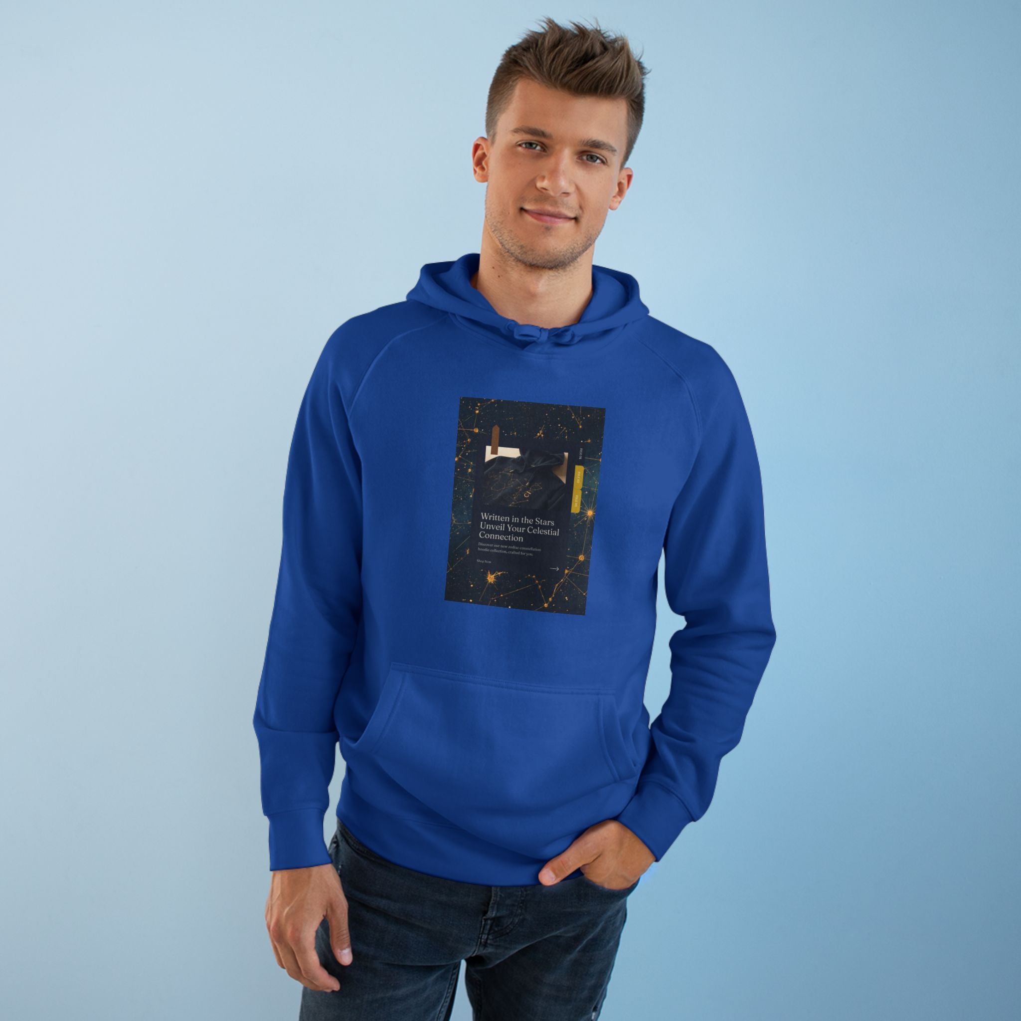 Zodiac Constellation Hoodie — Celestial Star Map Unisex Sweatshirt
