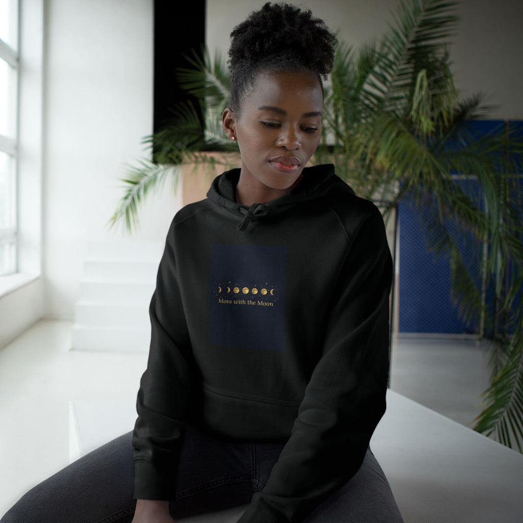 Moon Phase Hoodie — Celestial Lunar Cycle Unisex Sweatshirt