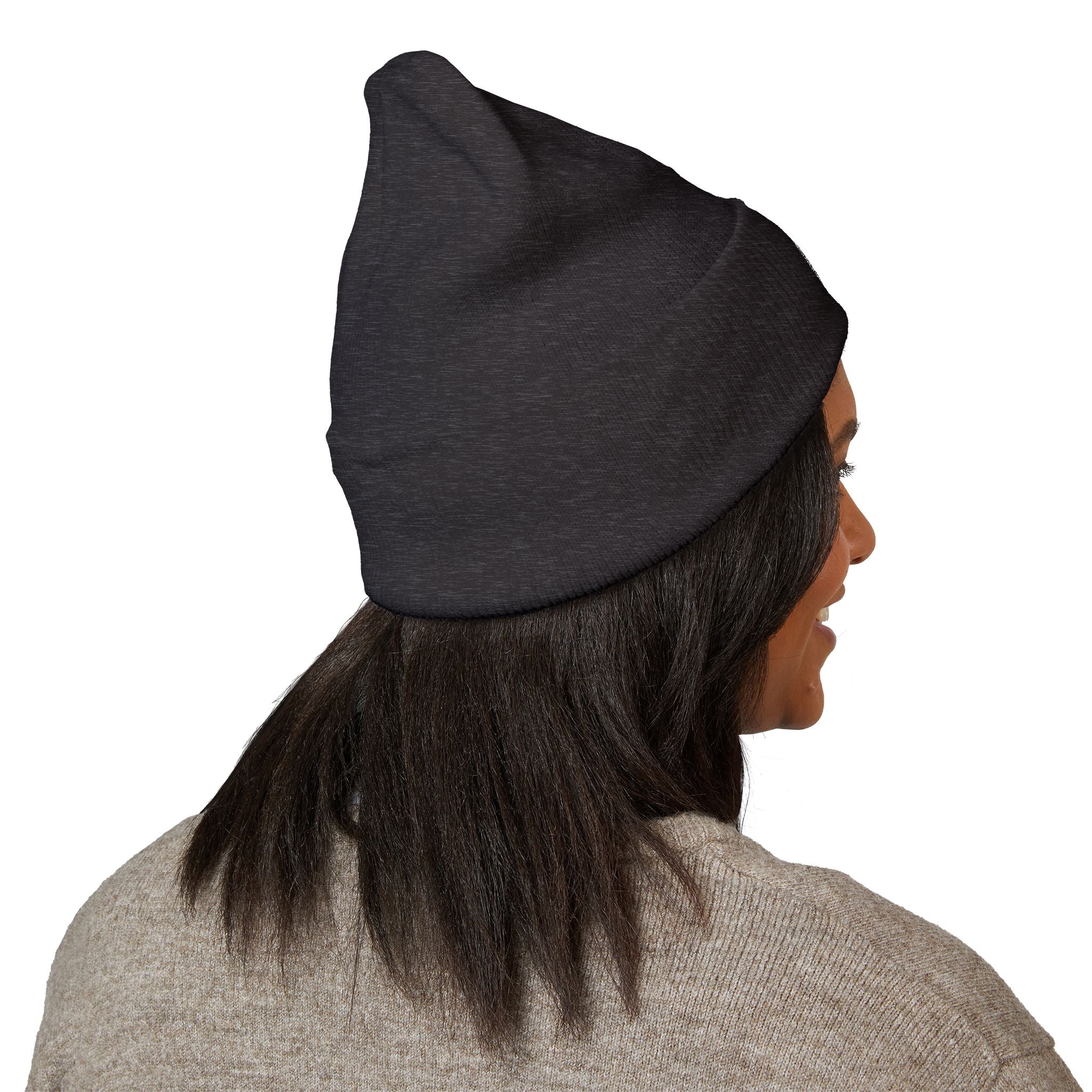 Moon Phase Embroidered Beanie — Celestial Crescent Moon Unisex Beanie