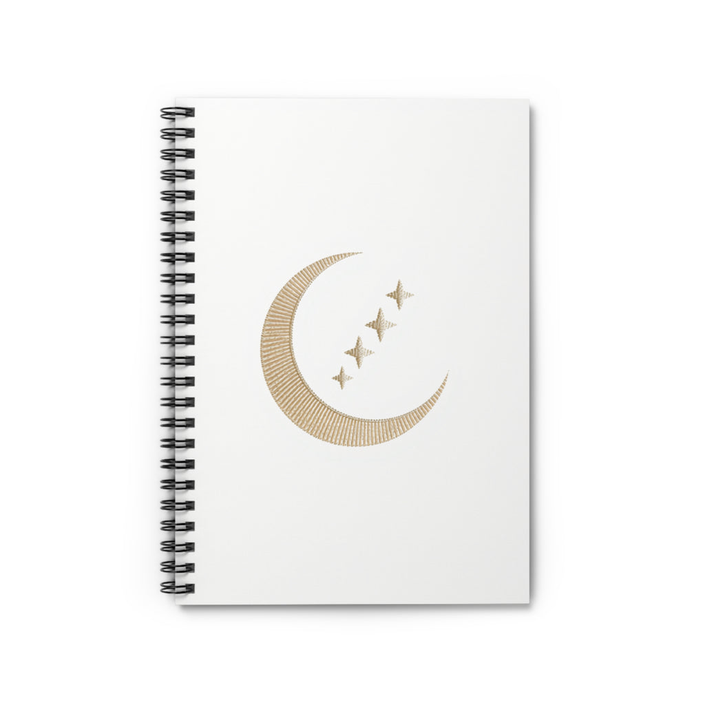 Moon Ritual Spiral Notebook — Celestial Journal | Mystical Writing & Manifestation